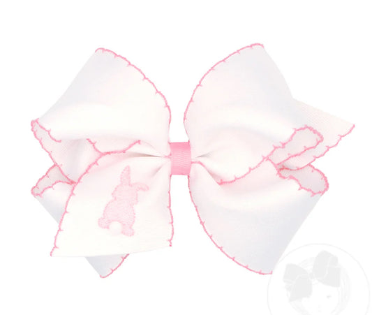 King Moonstitch Bow with Easter Inspired Embroidery