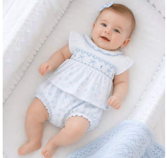 Eloise’s Classic Smocked Diaper Cover Set