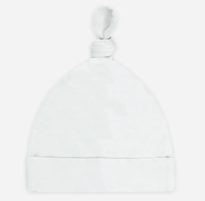 Knotted Baby Hat- Fog