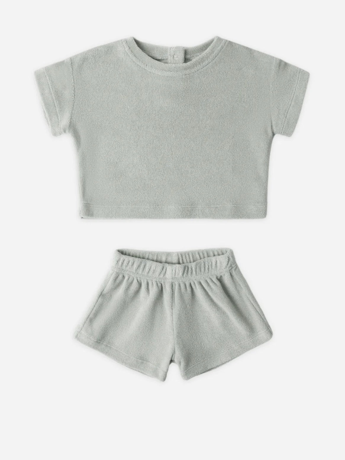 Terry Tee & Short Set- Sage