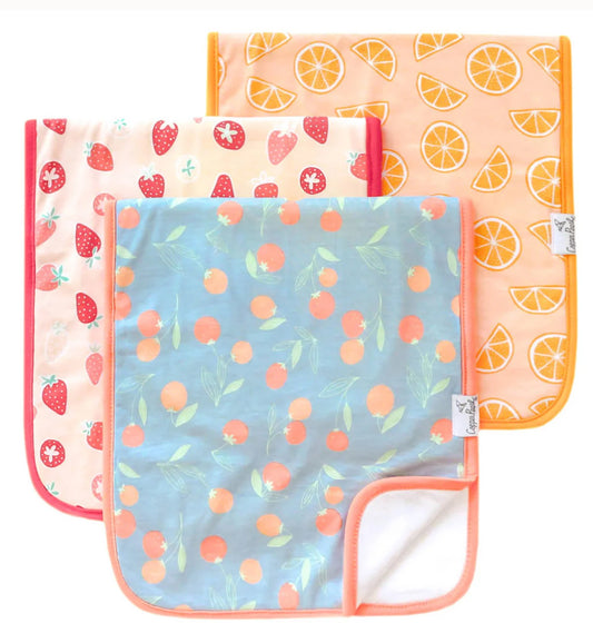 Clementine Burp Cloths