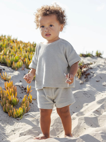 Terry Tee & Short Set- Sage