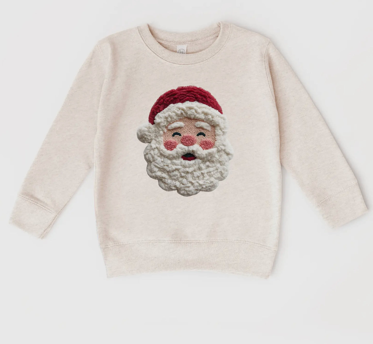 Faux Yarn Jolly Merry Santa Sweatshirt