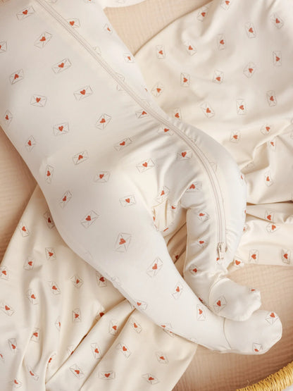 Valentine Bamboo Zip Footie