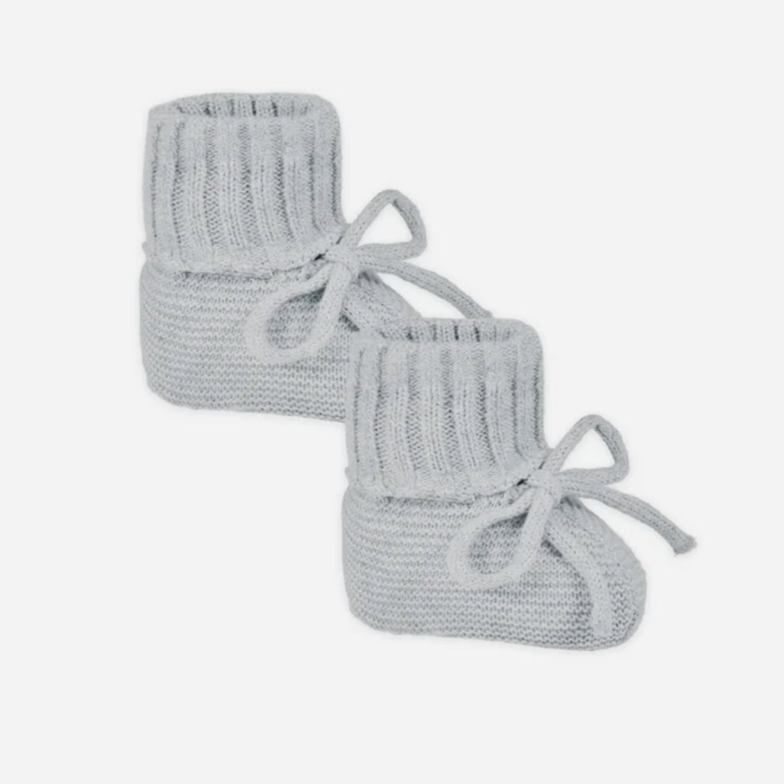 Knit Booties- Dusty Blue