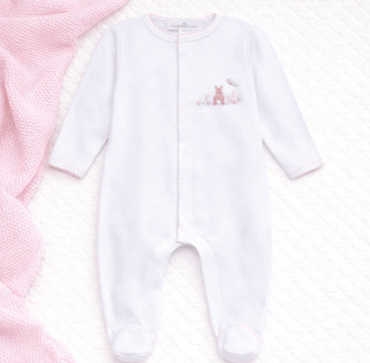 Bunny’s Basket Footie- Pink