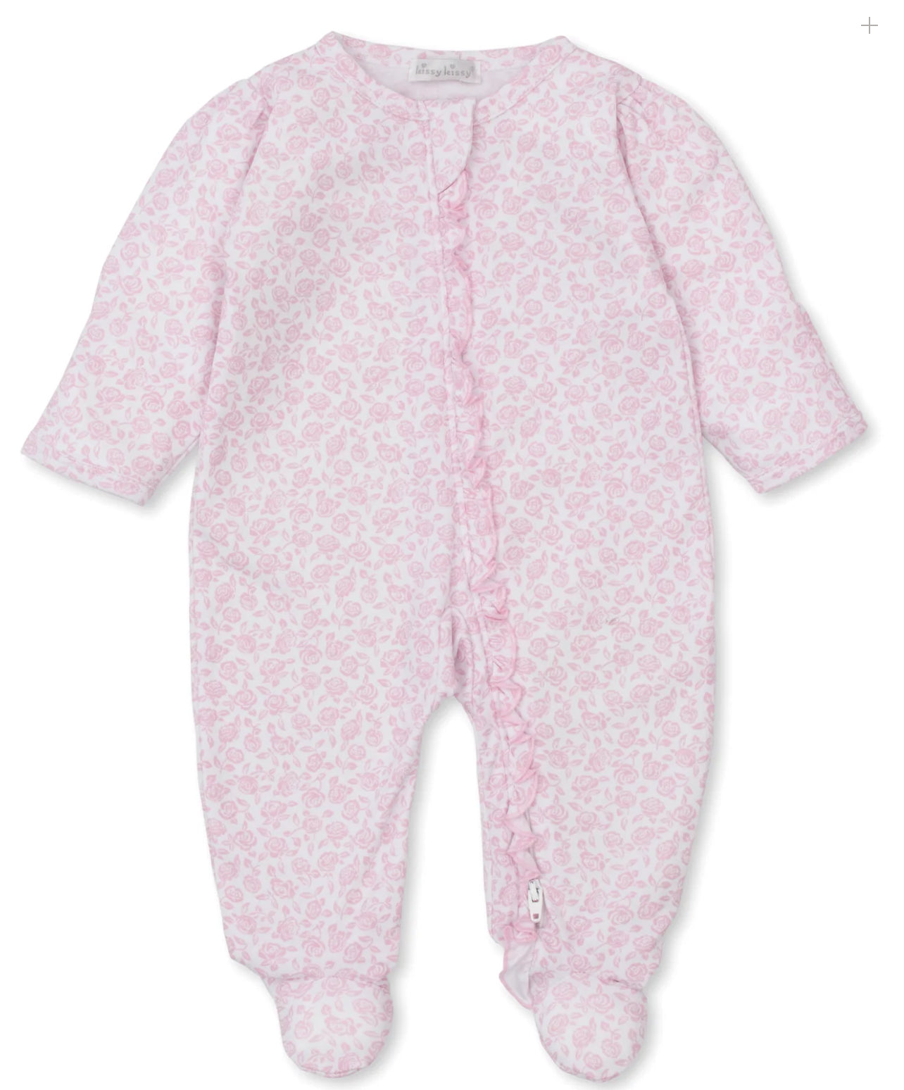 Summer Gardens Pink Zip Footie