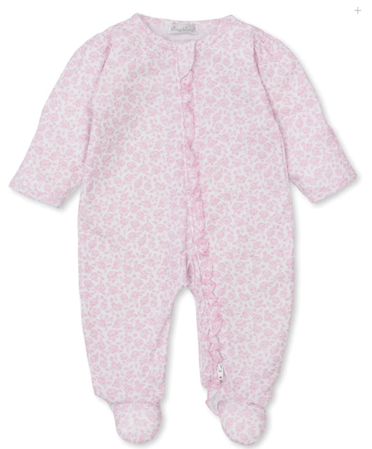 Summer Gardens Pink Zip Footie
