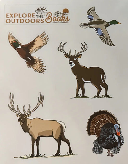 Hunting Weatherproof Sticker Sheet