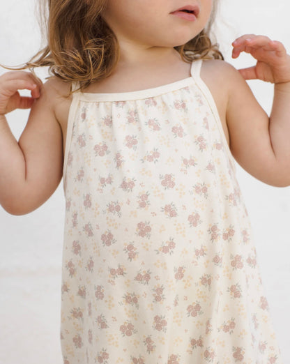 Smocked Jumpsuit Flower Field