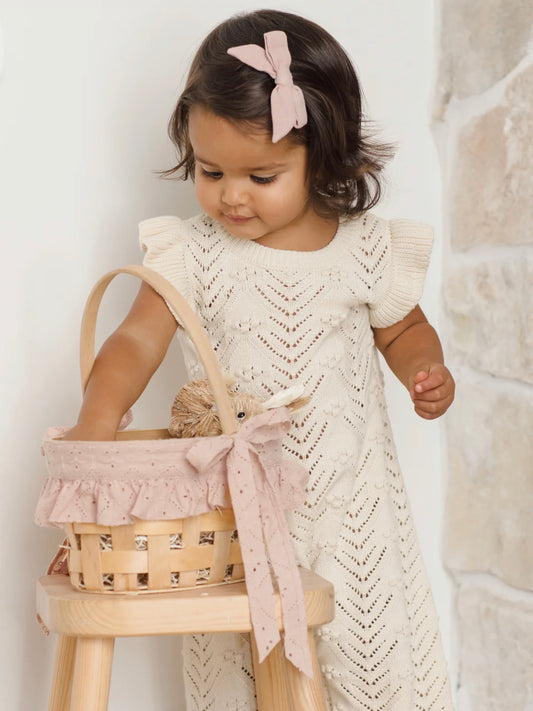 Mira Knit Romper- Natural