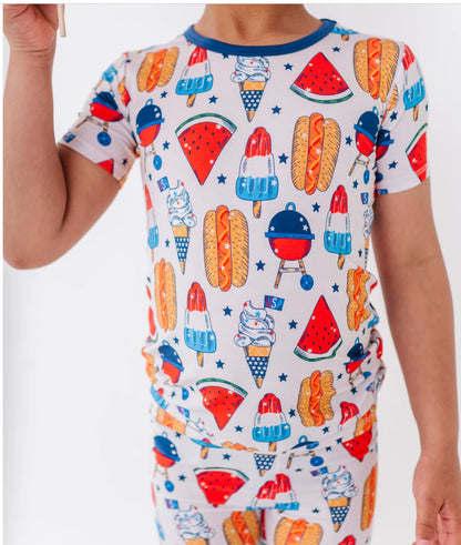 Red, White & BBQ Kids Pajama set