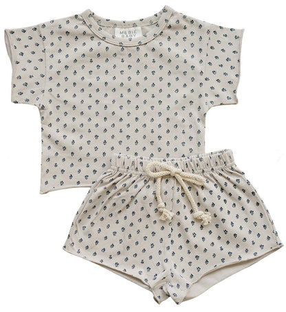 Berry Floral Short Set