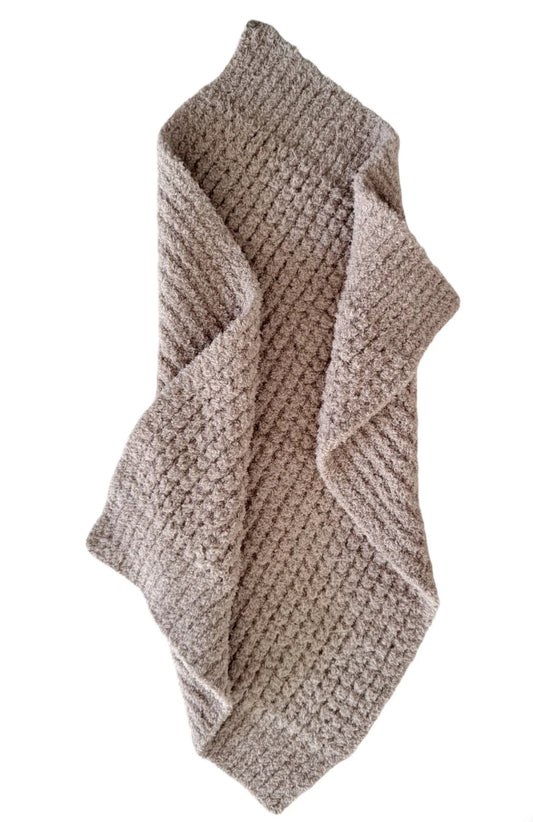 Bliss Waffle Mini Blanket- Tan