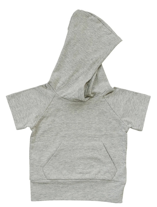 Heather Grey Hooded Tee