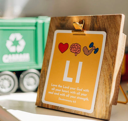 ABC Scripture Cards with Wooden Clipboard